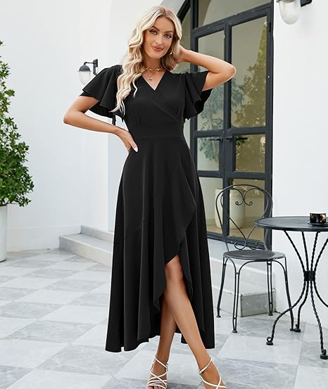 Long Black Formal Dress for Women, Evening Party/Cocktail Party Dress