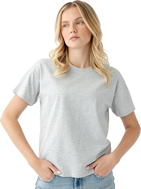Women's All-Day T-Shirt 100% Cotton - Relaxed Fit - Soft and Breathable